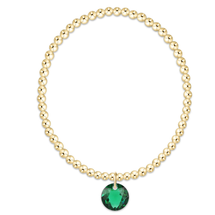 enewton Extends Classic Gold 3mm Bracelet - Reflection Charm