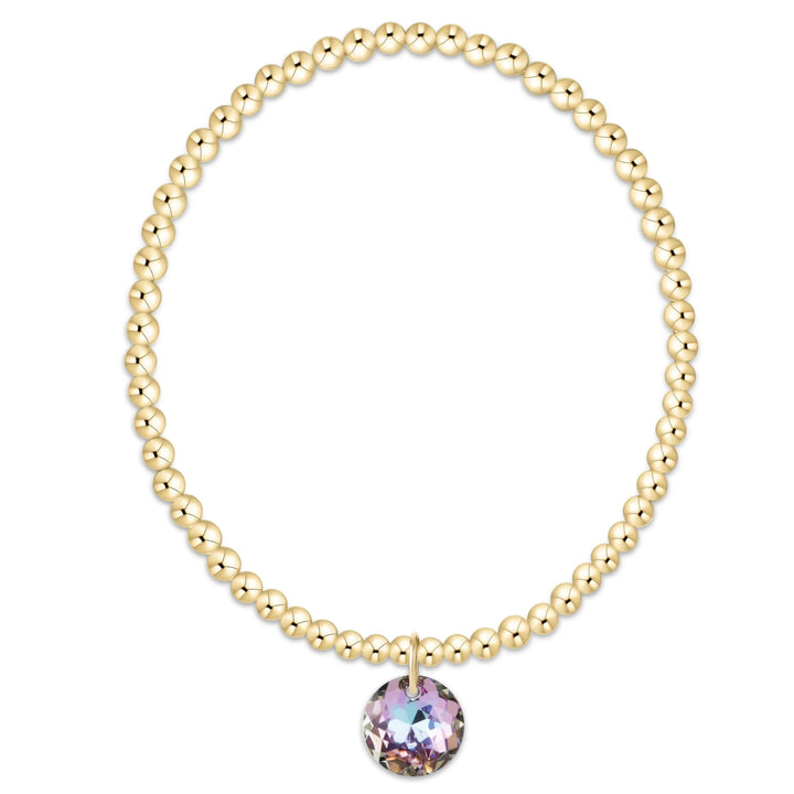 enewton Extends Classic Gold 3mm Bracelet - Reflection Charm