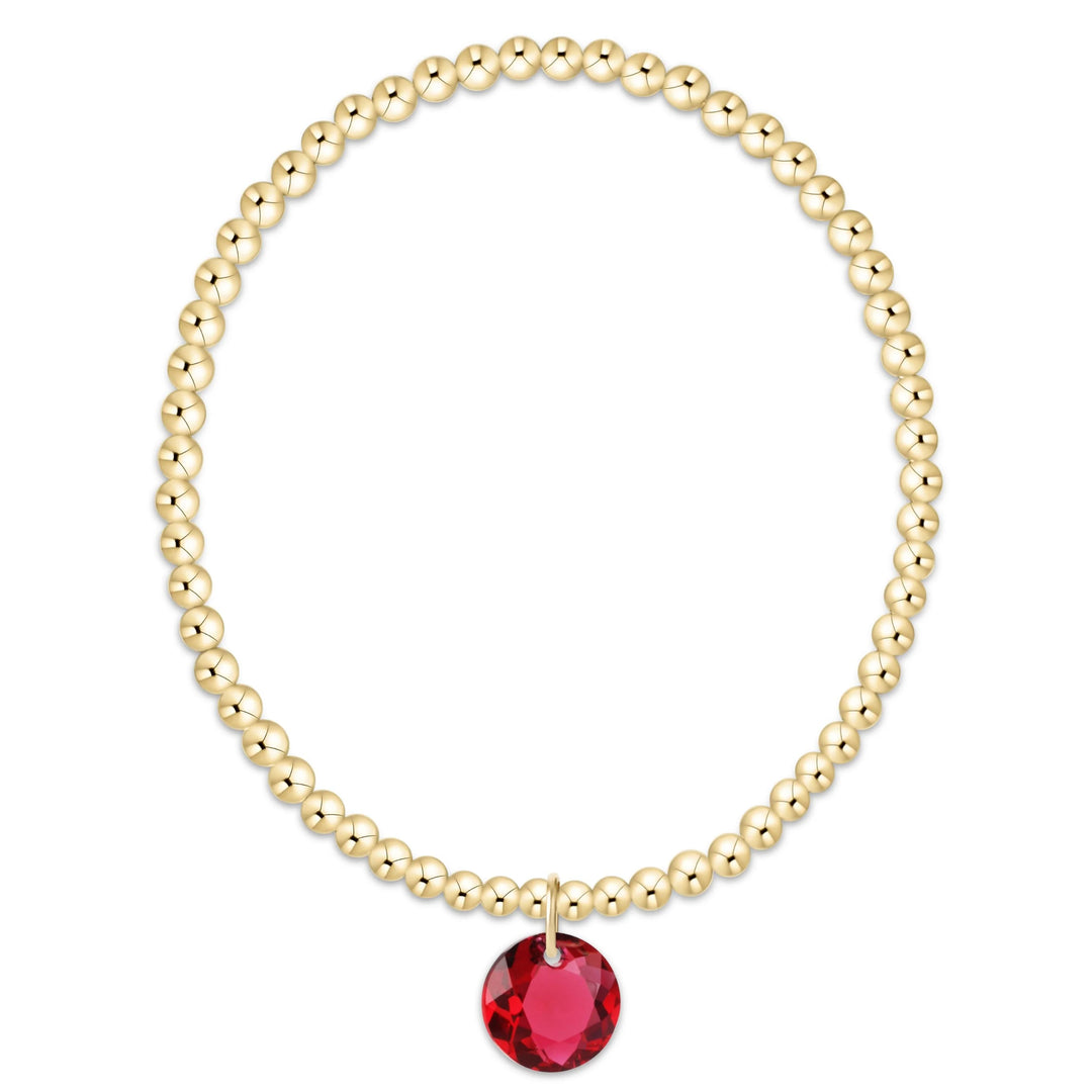 enewton Extends Classic Gold 3mm Bracelet - Reflection Charm