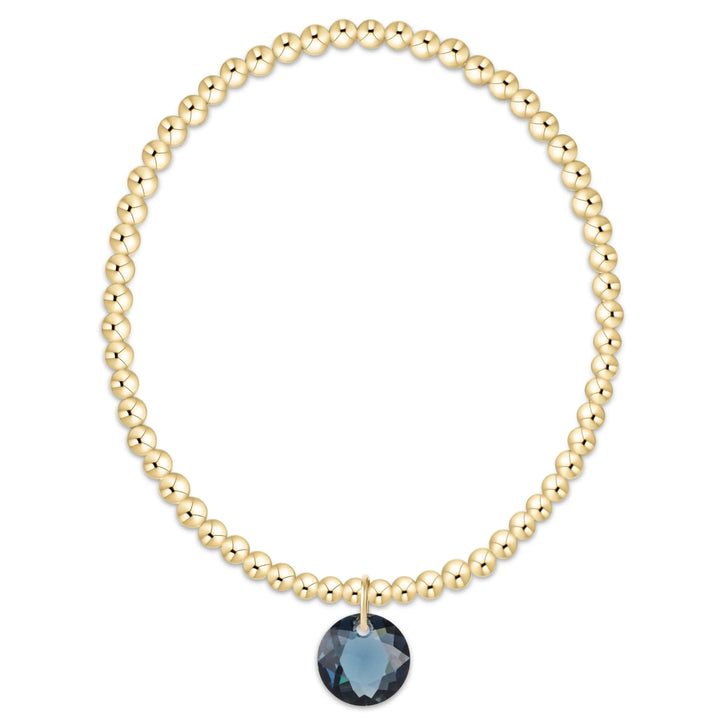 enewton Classic Gold 3mm Bracelet - Reflection Charm