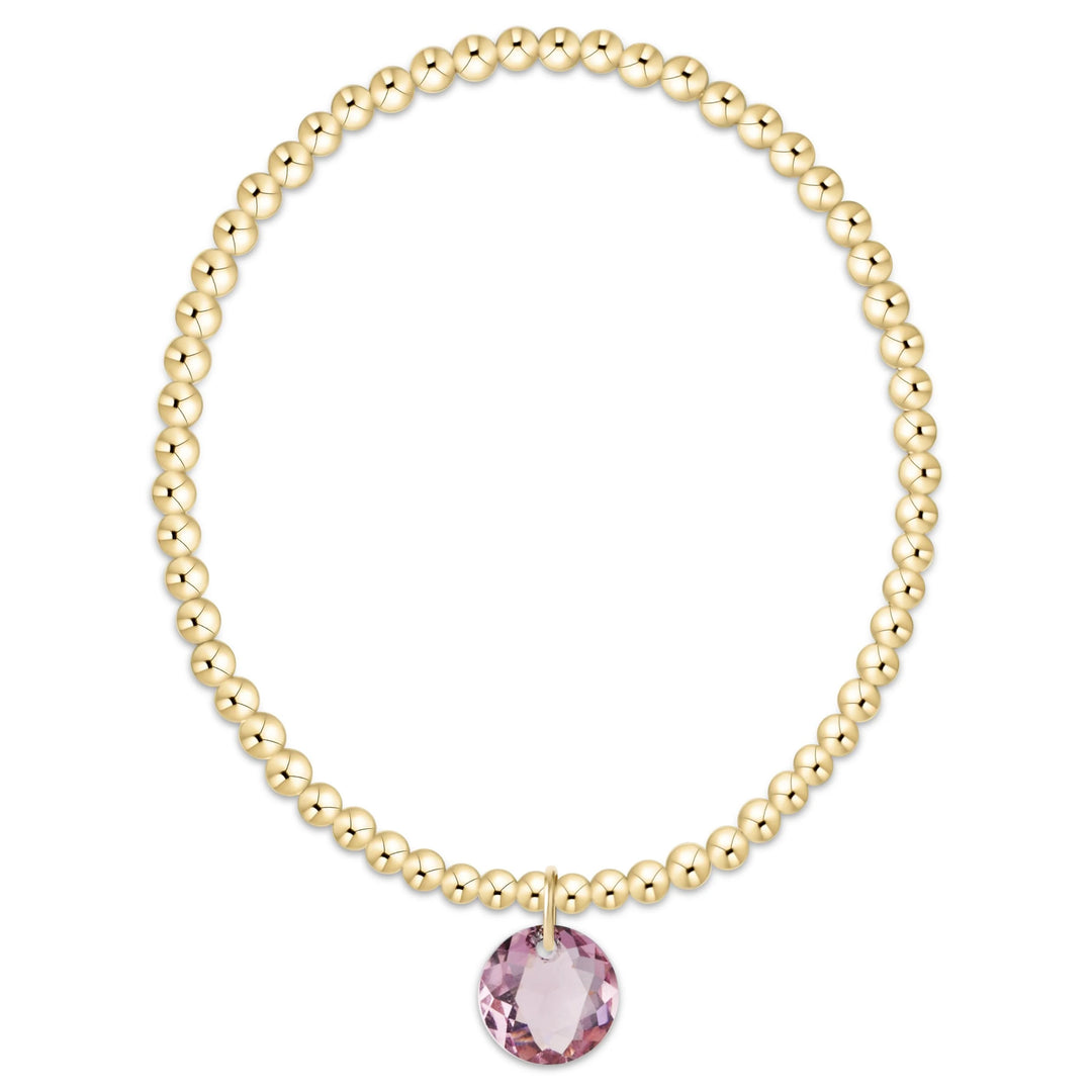 enewton Extends Classic Gold 3mm Bracelet - Reflection Charm