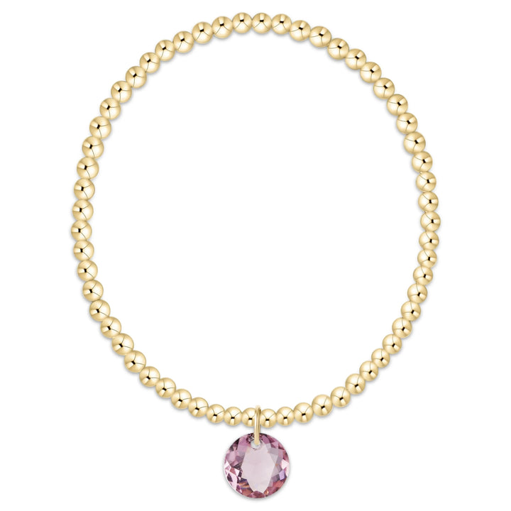 enewton Extends Classic Gold 3mm Bracelet - Reflection Charm