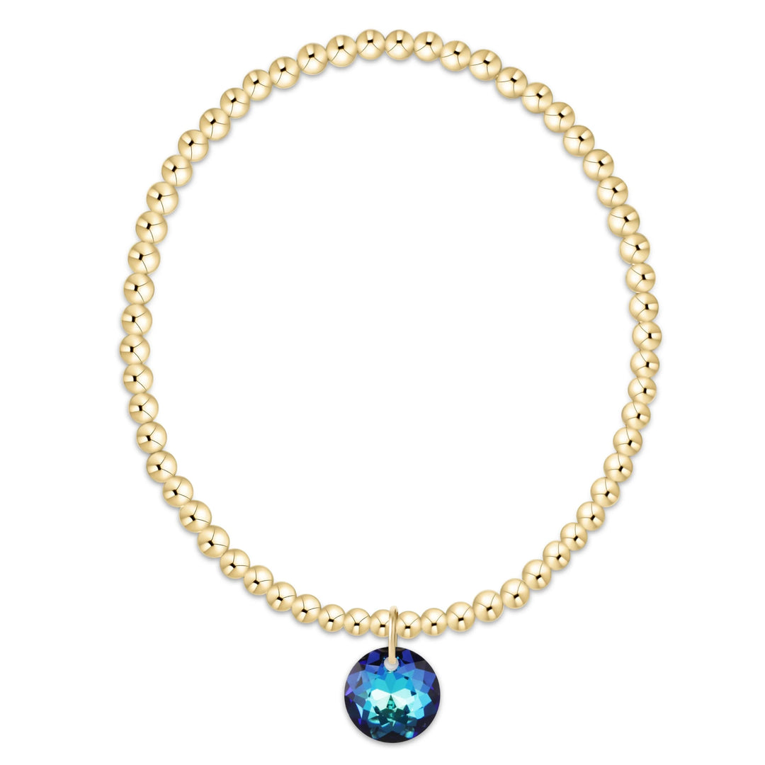 enewton Extends Classic Gold 3mm Bracelet - Reflection Charm