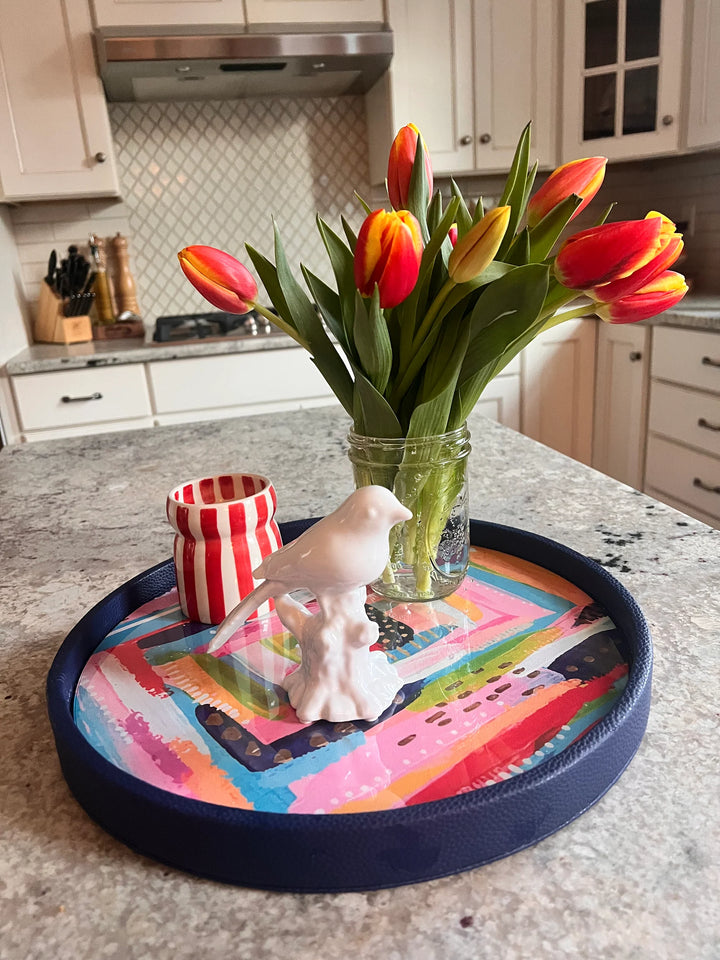 Gold Gallery Art Pop Tray
