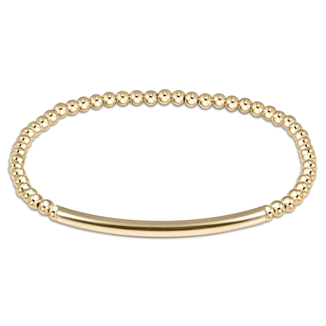 enewton Bliss Bar Smooth Gold 3mm Bracelet