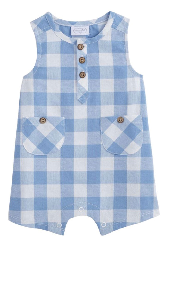 Mud Pie Check Romper