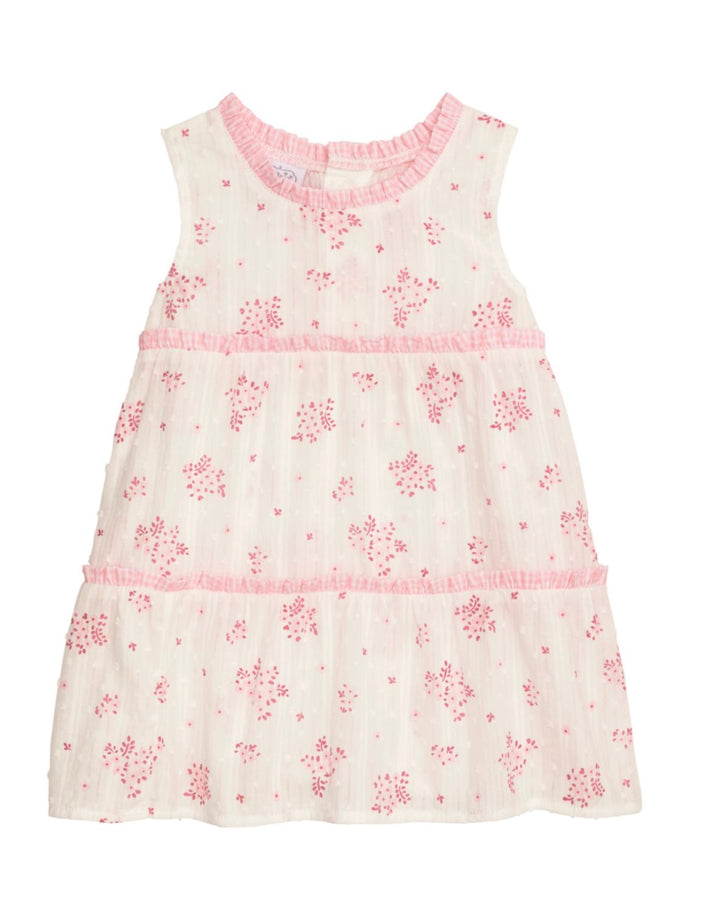 Mud Pie Pink Blossom Tiered Dress