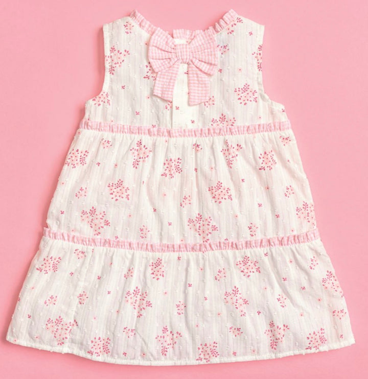 Mud Pie Pink Blossom Tiered Dress