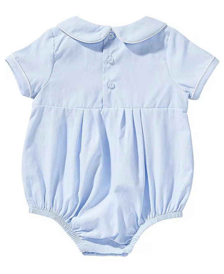 Mud Pie French Knot Bunny Blue Bubble