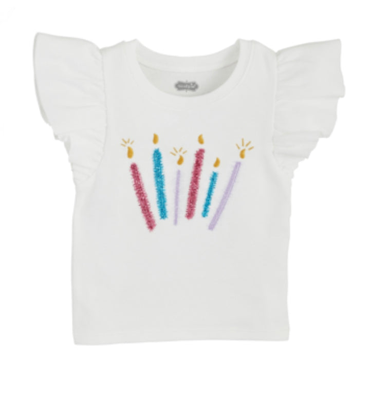 Mud Pie Candles Girl Birthday Tee