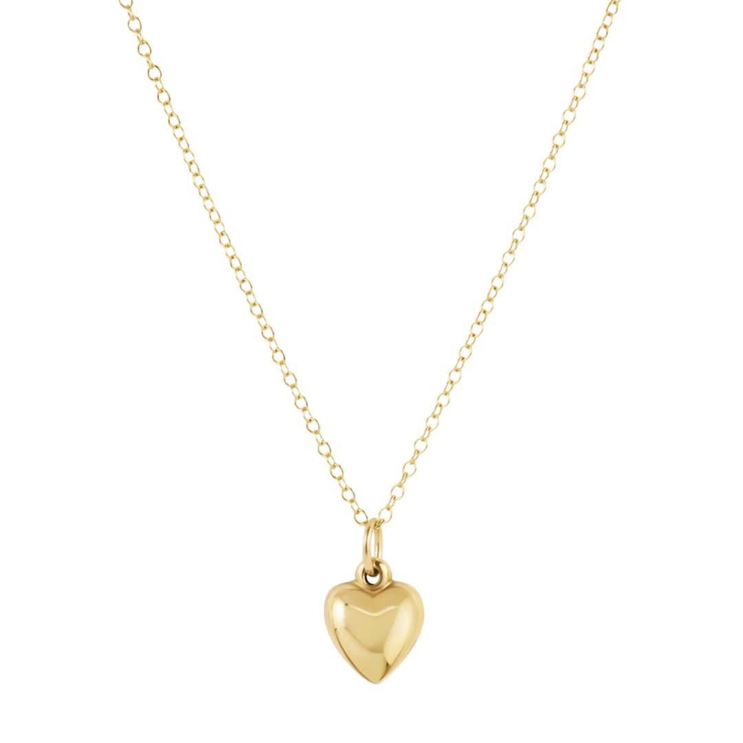 enewton egirl 14" Necklace Gold - Love Plush Small Gold Charm