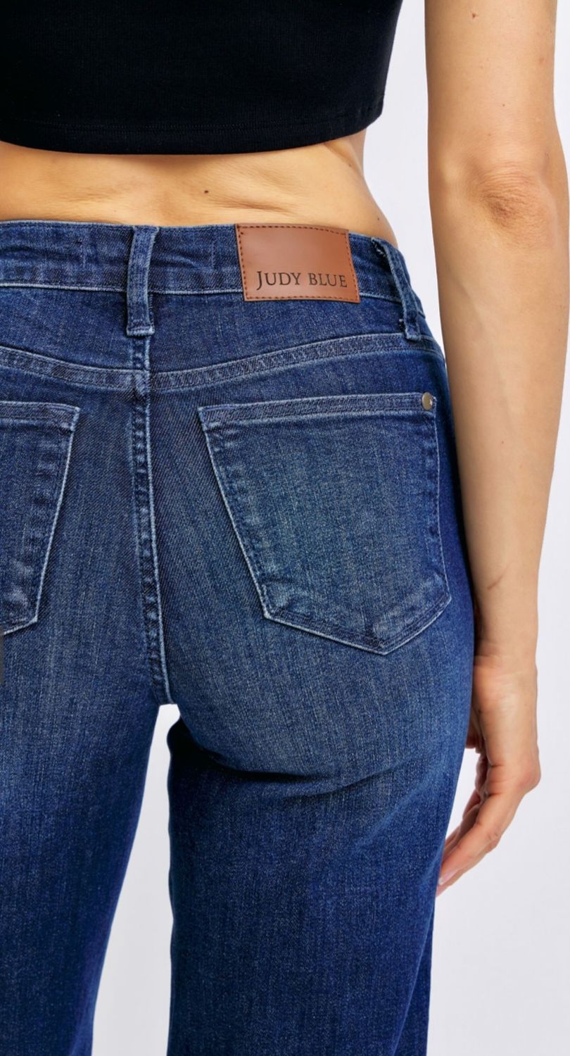 Judy Blue Pure Grace MR Petite TC Straight