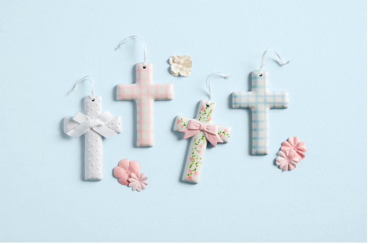 Mud Pie Ceramic Cross