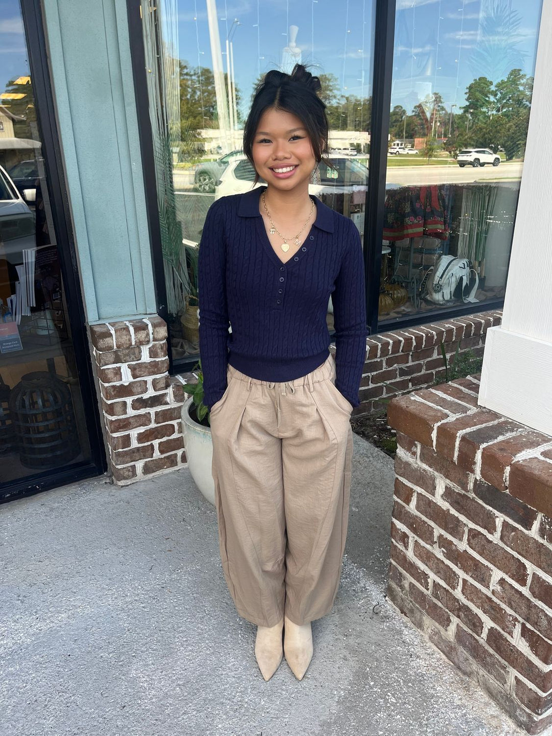 Retro Comfort Woven Top