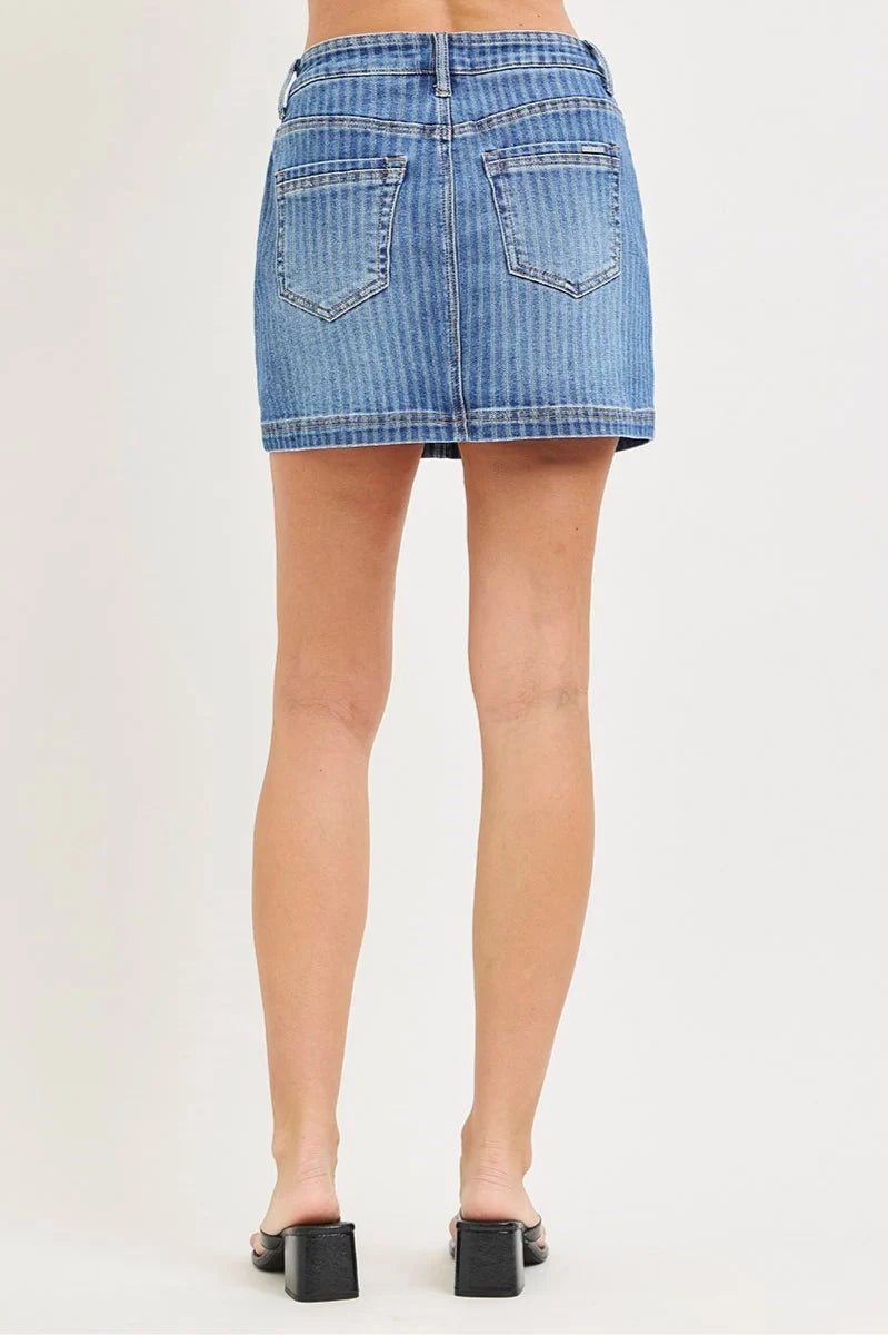 Risen Get Ahead HR Stripe Mini Skort