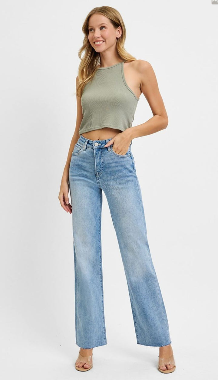 Risen In Love Tummy Control HW Straight Jeans