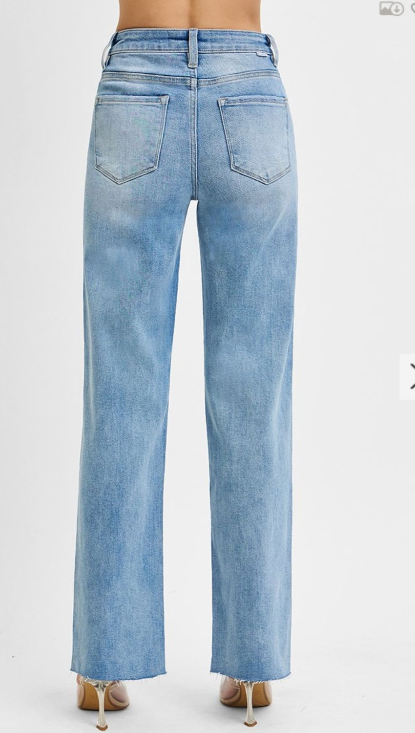 Risen In Love Tummy Control HW Straight Jeans