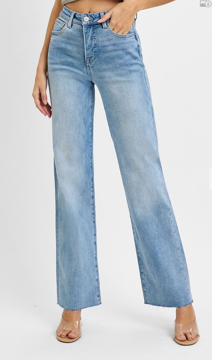 Risen In Love Tummy Control HW Straight Jeans