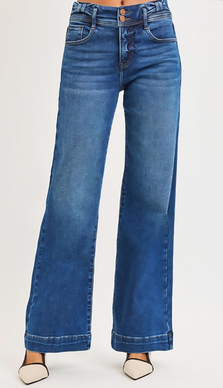 Risen In The Mix TC HR Wide Leg Jeans