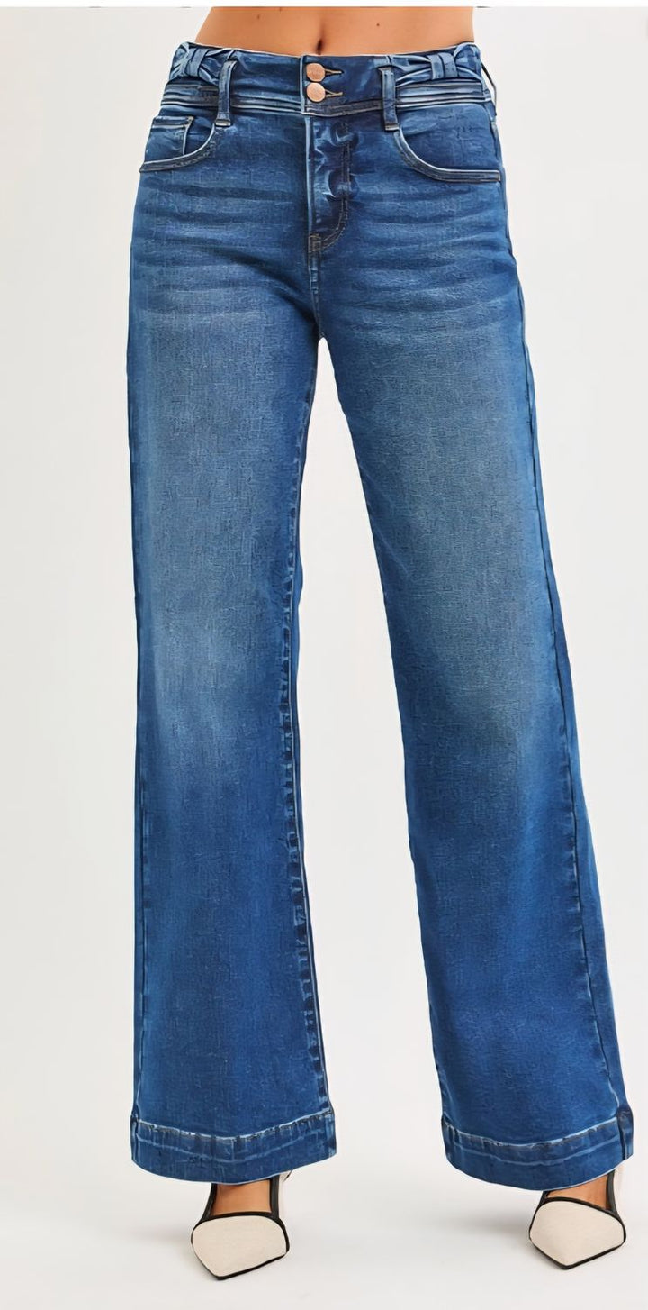 Risen In The Mix TC HR Wide Leg Jeans