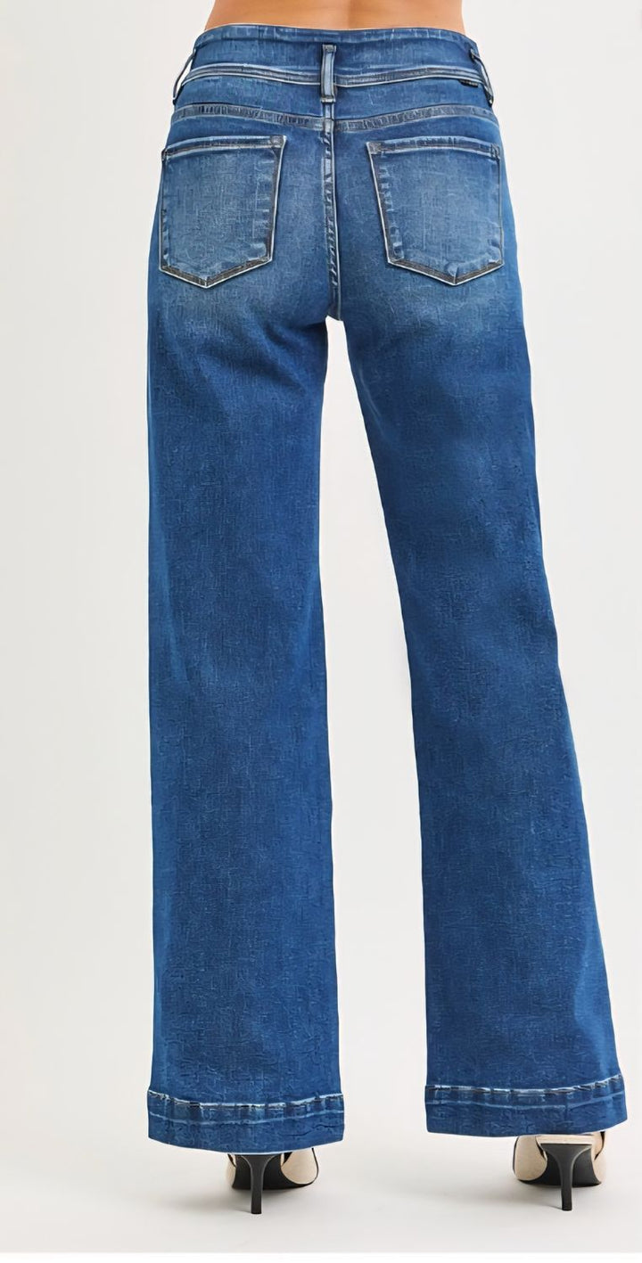 Risen In The Mix TC HR Wide Leg Jeans
