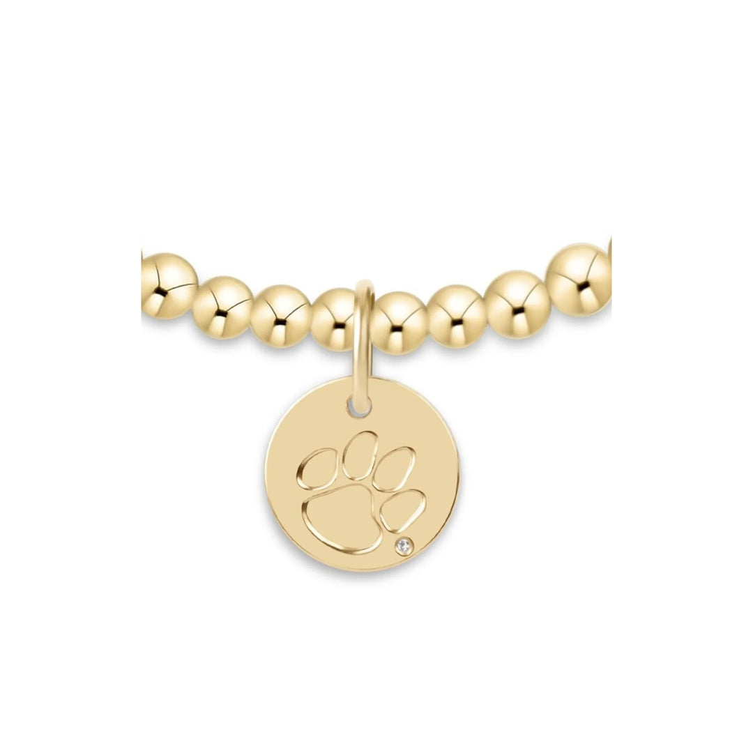 enewton Ecollegiate Extends Classic Gold 3mm Bracelet - Clemson Disc