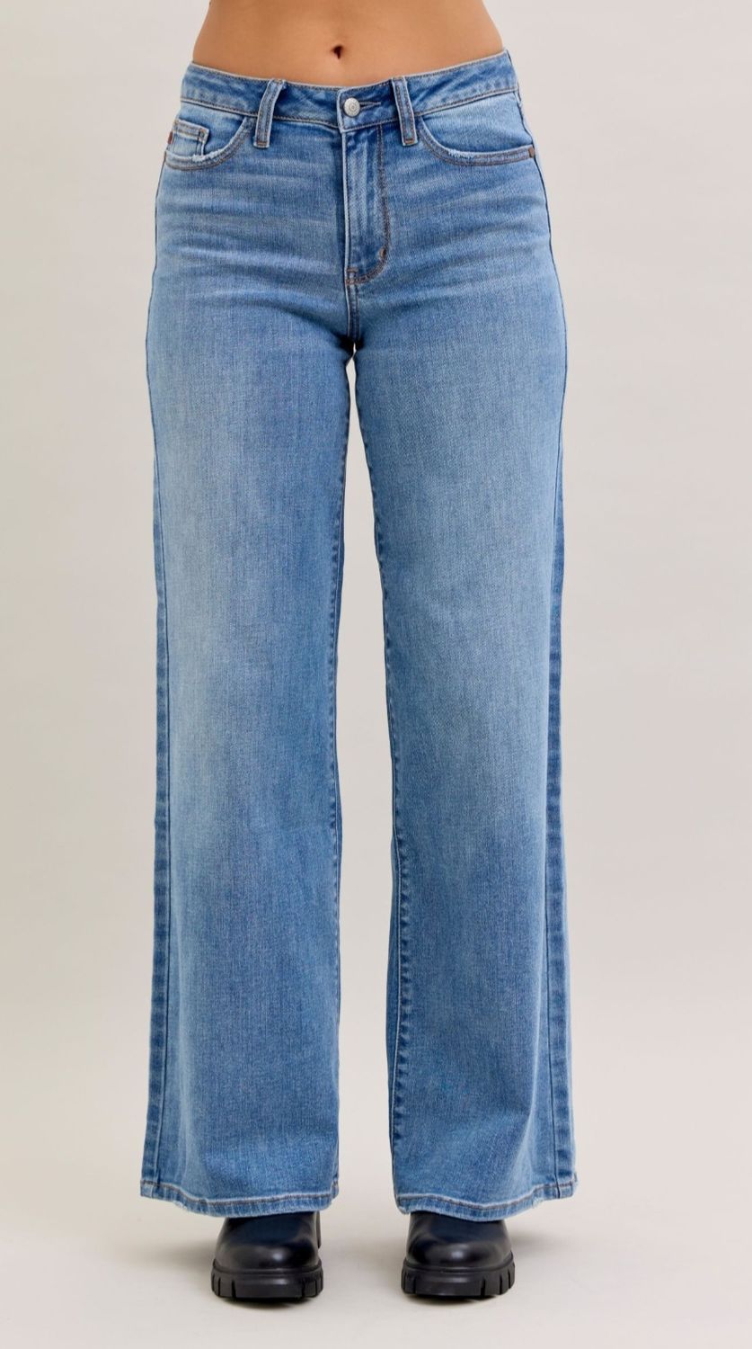 Judy Blue Success MR Retro Wide Leg Jean