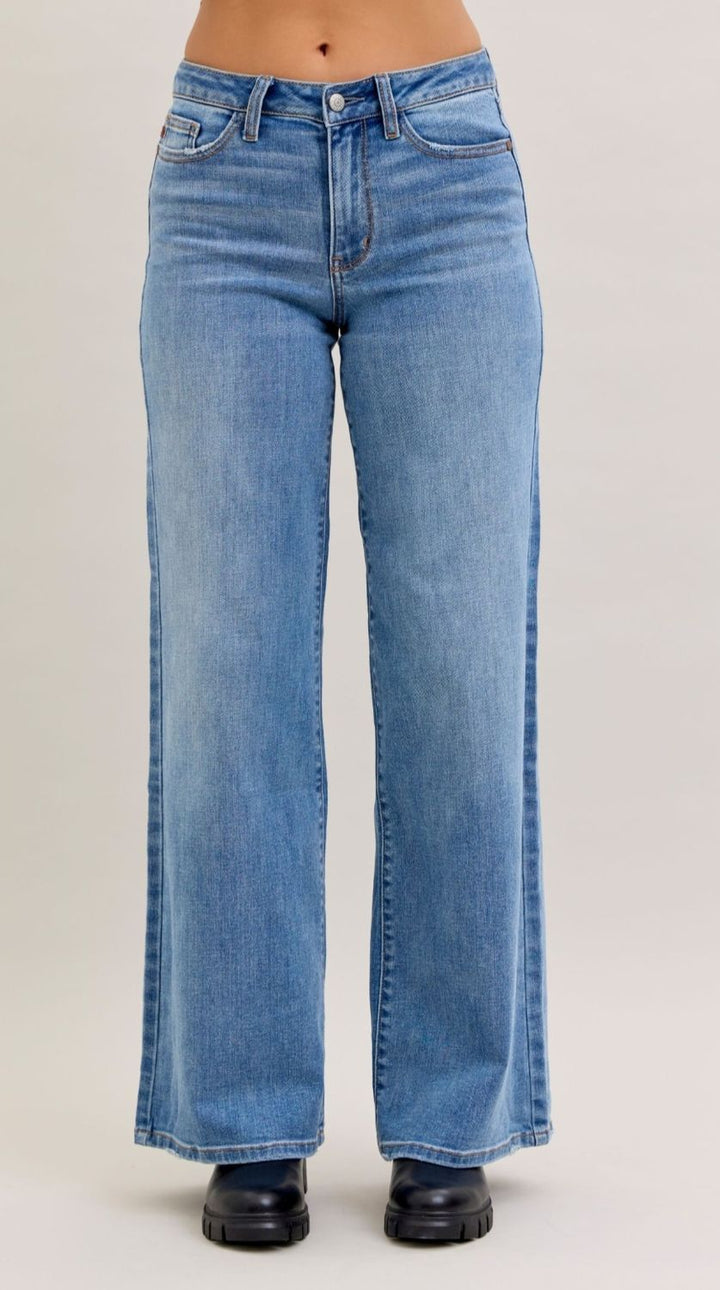 Judy Blue Success MR Retro Wide Leg Jean