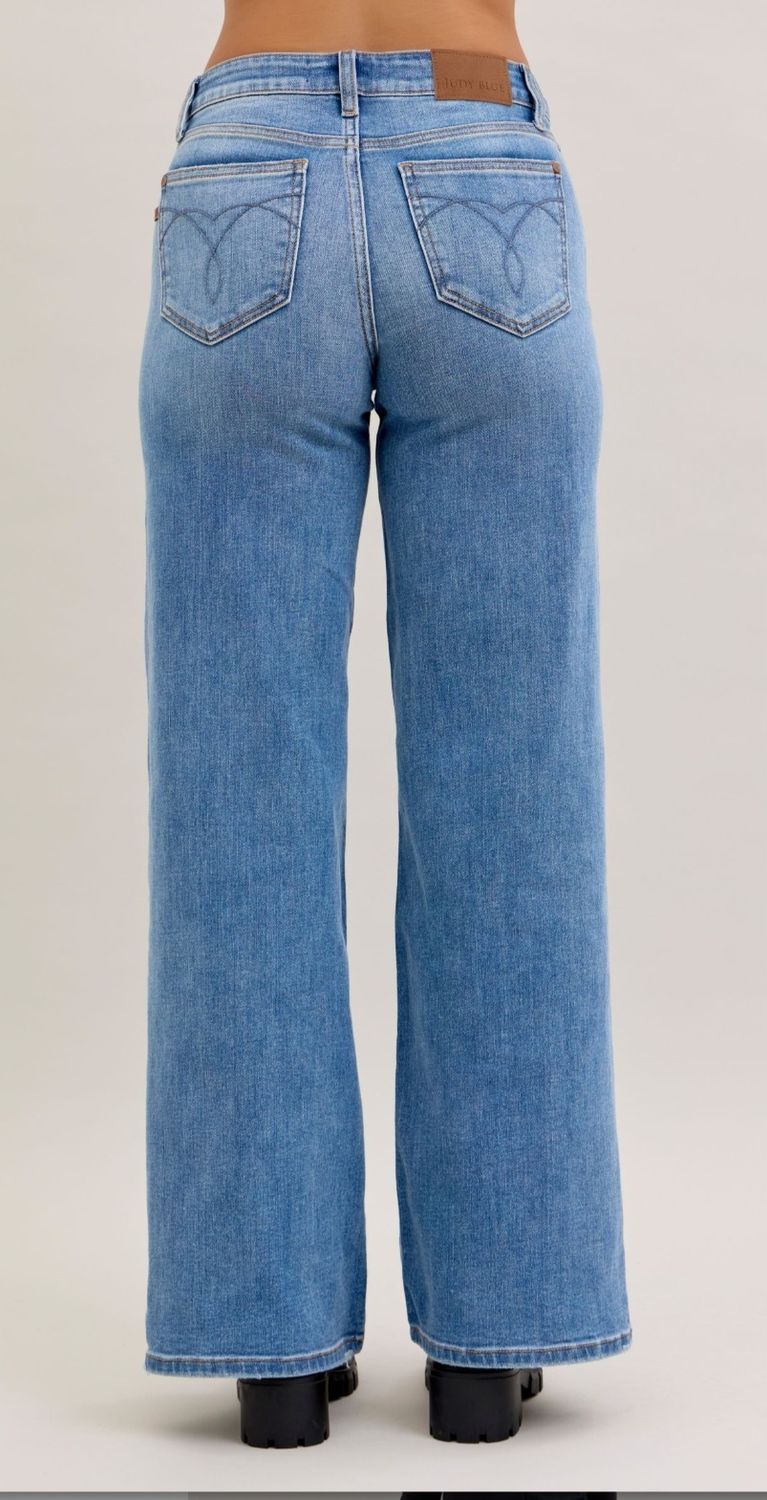 Judy Blue Success MR Retro Wide Leg Jean