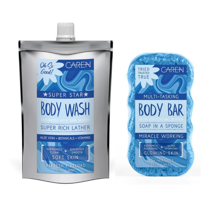 Caren Sponge &amp; Body Wash Set