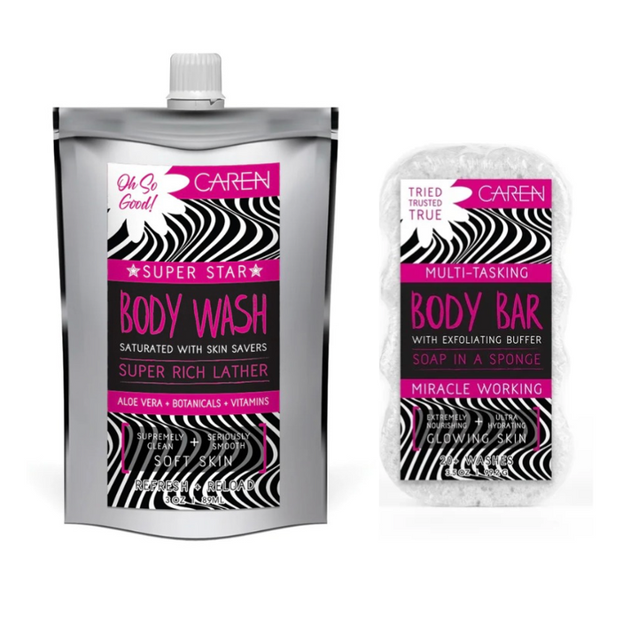 Caren Sponge &amp; Body Wash Set