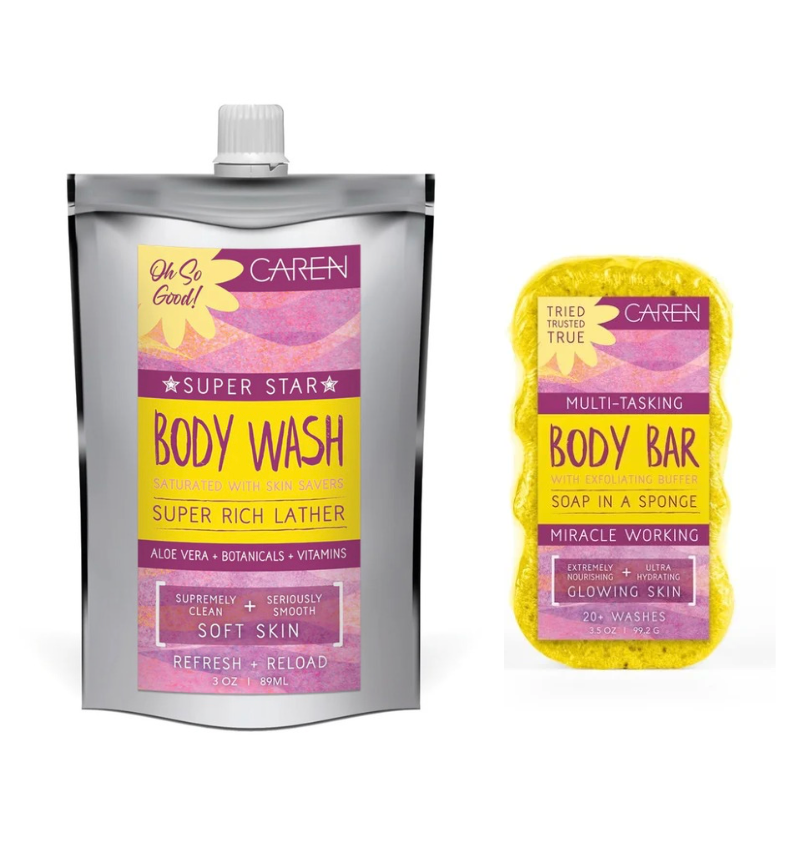 Caren Sponge &amp; Body Wash Set