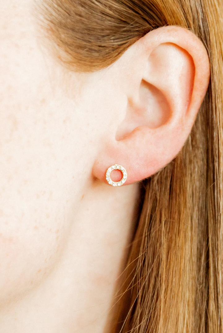 Linny &amp; Co Screwback Stud Earrings - Lainey Gold