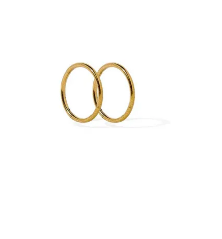 Linny &amp; Co Screwback Stud Earrings - Ava Gold 8mm
