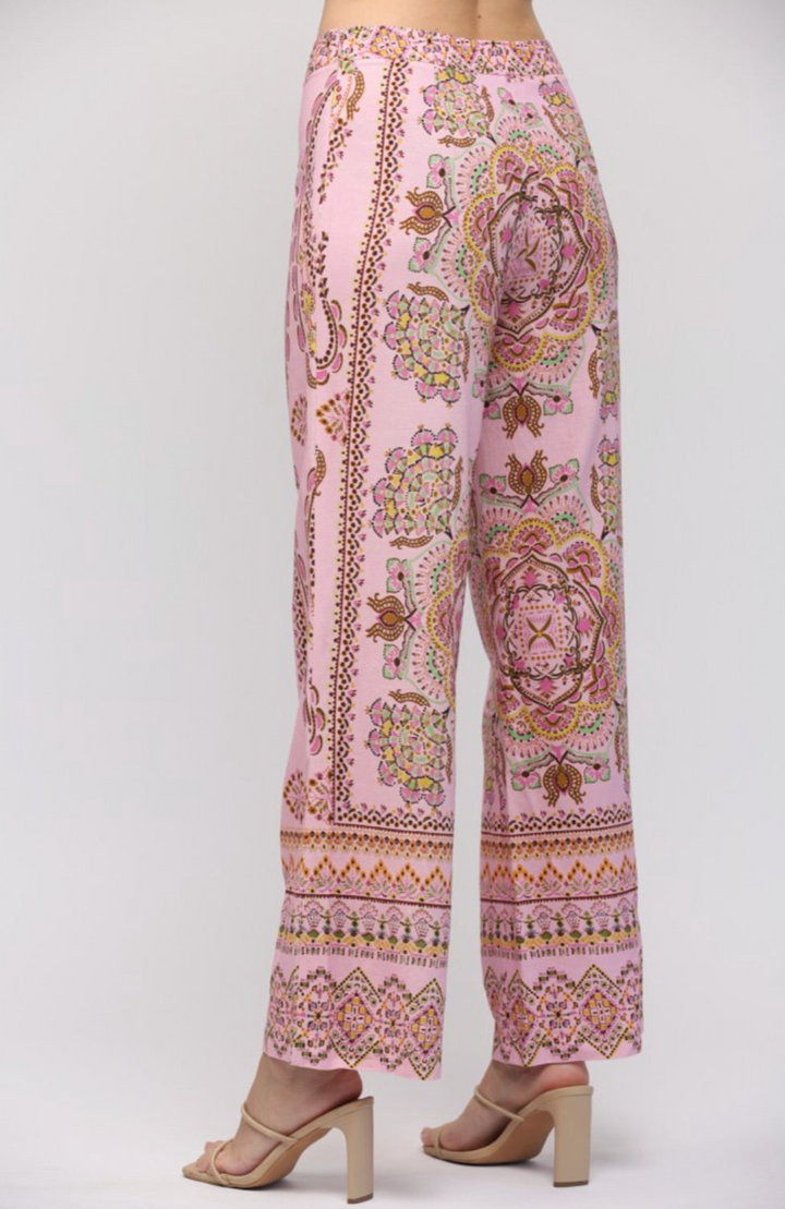 Springtime Stroll Floral Print Pants