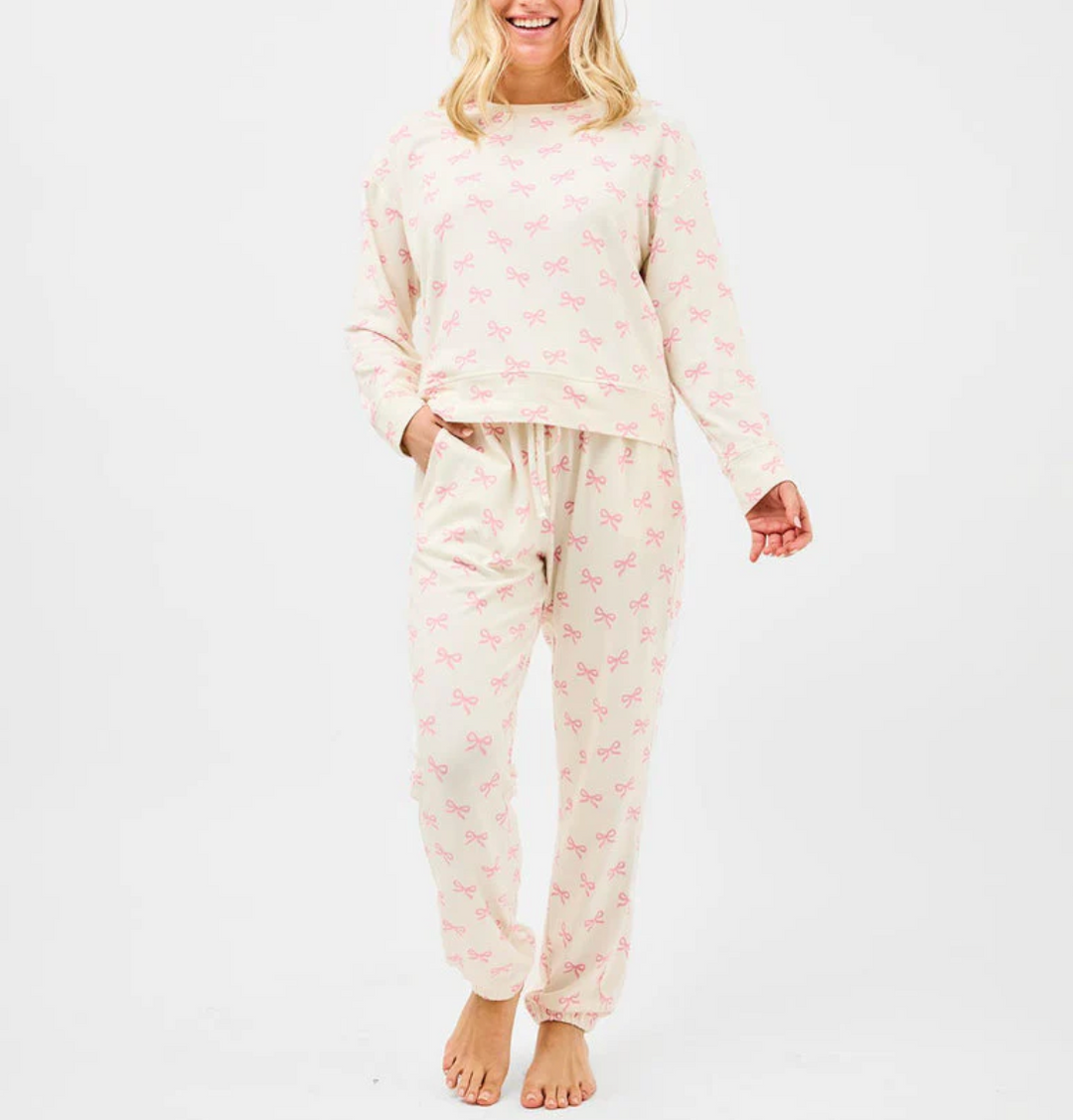 Mary Square Bows Sophie Jogger Set