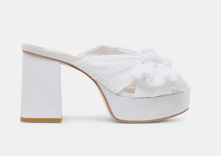 Dolce Vita Blare White Satin Heel