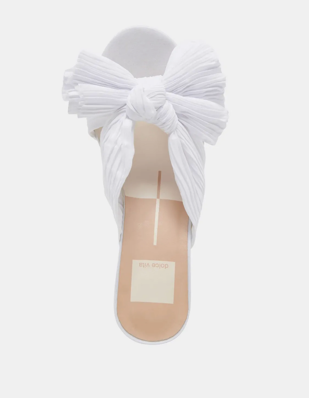 Dolce Vita Blare White Satin Heel