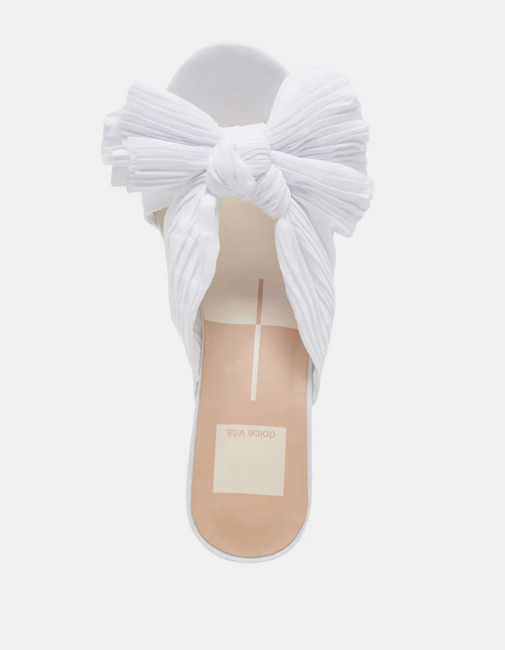 Dolce Vita Blare White Satin Heel