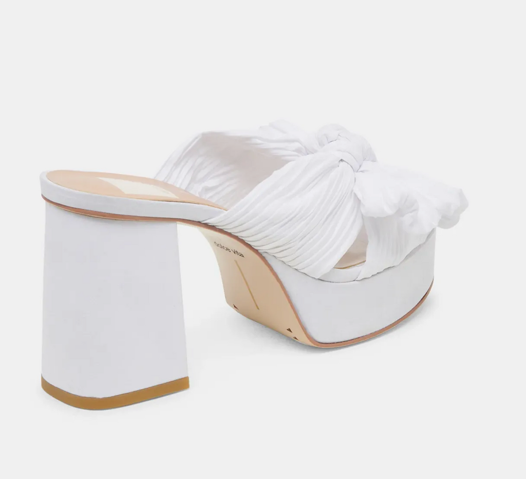 Dolce Vita Blare White Satin Heel