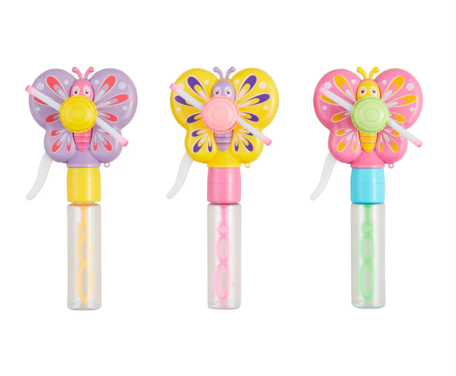 Mud Pie Light-Up Butterfly Bubble Fans