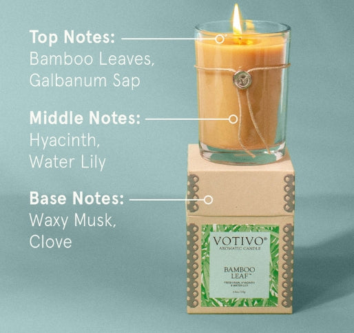 Votivo Bamboo Leaf Aromatic Candle 6.8oz