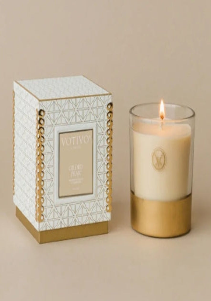 Votivo Gilded Pear Boxed Candle, 10oz
