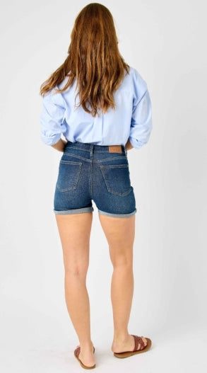 Judy Blue Flow &amp; Chill HW Tummy Control Cool Denim
