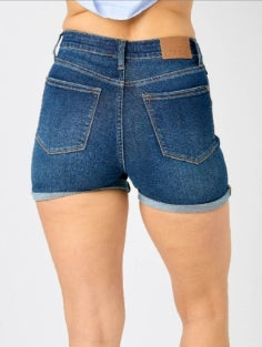 Judy Blue Flow &amp; Chill HW Tummy Control Cool Denim