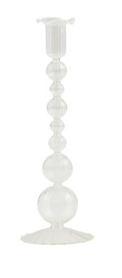 Mud Pie Glass Taper Holder