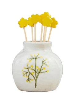 Mud Pie Flower Toothpick Vase