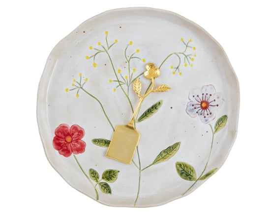 Mud Pie Flower Round Platter