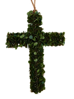 Mud Pie Small Boxwood Cross