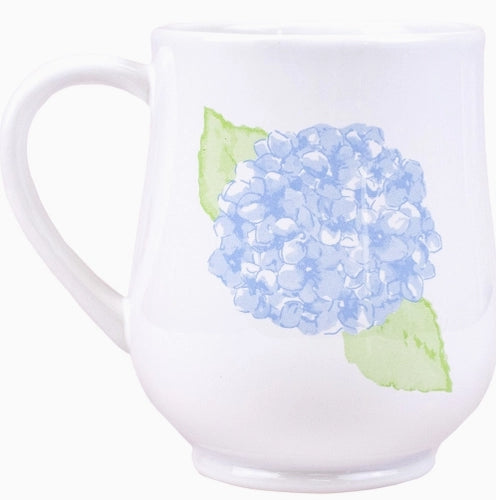 Hydrangea Mug White/Multi 18oz